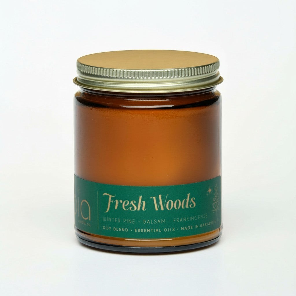 Fresh Woods Ltd Edition Soy Blend Candle — Christmas Tree, Pine & Balsam
