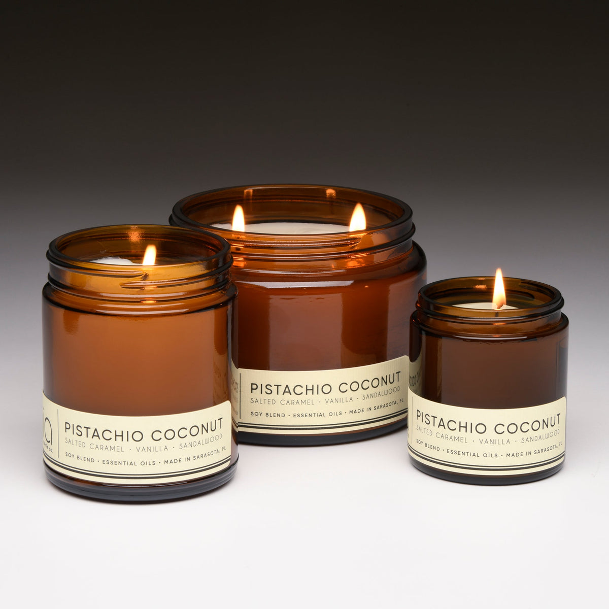 Pistachio Coconut Soy Blend Candle — Coconut, Pistachio & Vanilla